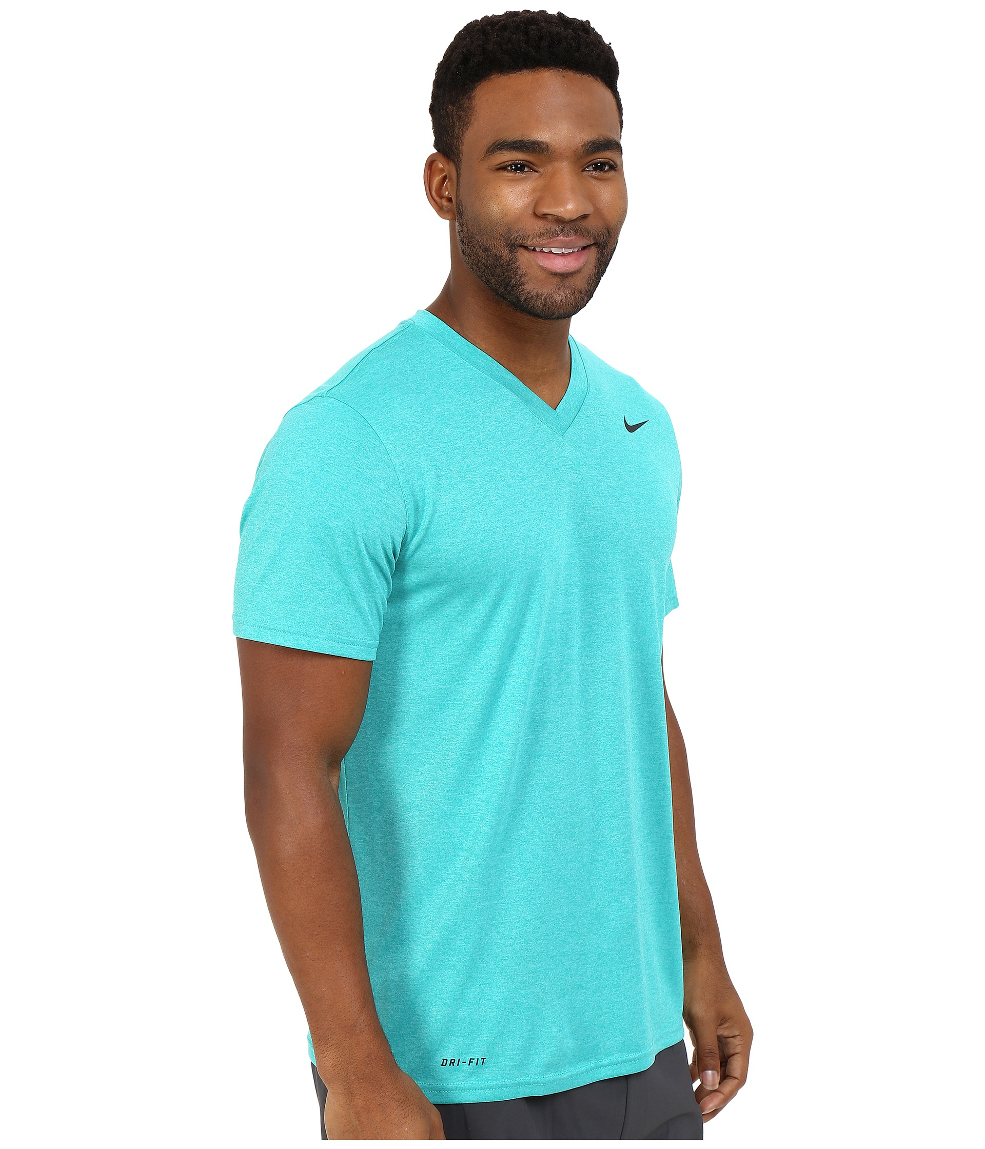 Nike dri fit shirts v neck discount